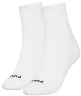 PUMA 2 stuks Women Heart Logo Short Crew Socks Grijs,Wit,Beige,Versch.kleure/Patroon,Roze - Maat 35/38,Maat 39/42