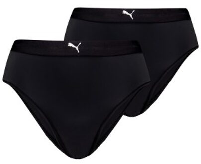 PUMA 2 stuks Women High Waist Brazilian Briefs * Actie * Zwart,Rood,Geel - X-Small,Small,Medium,Large,X-Large