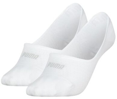 PUMA 2 stuks Women Mesh Footie Socks Zwart,Wit - Maat 35/38,Maat 39/42