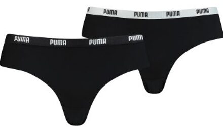 PUMA 2 stuks Women Microfiber Brazilian Zwart - X-Small,Small,Medium,Large,X-Large