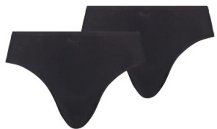PUMA 2 stuks Women Plain Brief Zwart,Wit,Roze - One Size