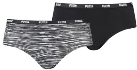 PUMA 2 stuks Women Printed Hipster * Actie * Zwart - X-Large