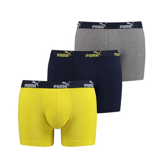 PUMA 3-pack boxershorts blauw geel promo-S