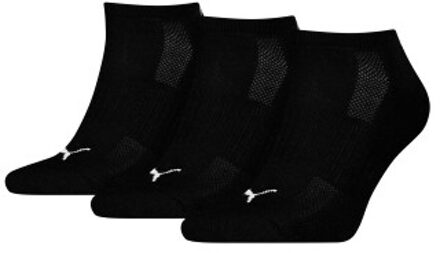 PUMA 3 stuks Cushioned Ankle Sock Zwart,Grijs,Wit,Blauw - Maat 35/38,Maat 39/42,Maat 43/46
