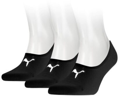 PUMA 3 stuks Footie Socks * Actie * Beige,Blauw,Zwart,Grijs,Wit,Versch.kleure/Patroon,Rood,Roze,Lila,Groen - Maat 35/38,Maat 39/42,Maat 43/46