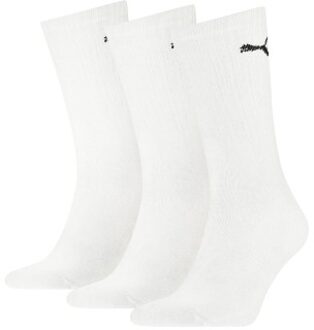 PUMA 3 stuks Unisex Light Crew Socks Zwart,Versch.kleure/Patroon,Wit,Blauw - Strl 35/39,Maat 39/42,Maat 43/46,Maat 47/49