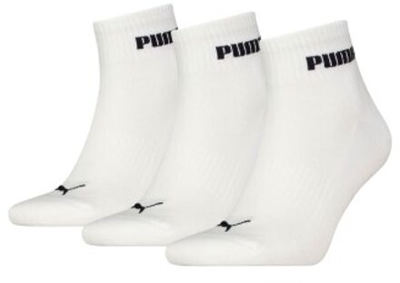 PUMA 3 stuks Unisex New Generation Cushioned Quarter Sock Blauw,Zwart,Grijs,Wit - Maat 35/38,Maat 39/42,Maat 43/46