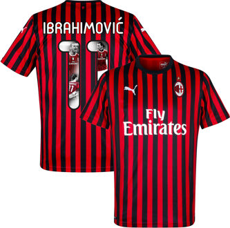PUMA AC Milan Shirt Thuis 2019-2020 + Ibrahimovic 11 (Gallery Style) - S