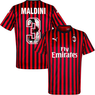 PUMA AC Milan Shirt Thuis 2019-2020 + Maldini 3 (Gallery Style) - S