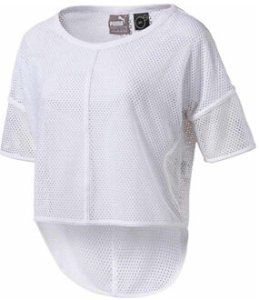 PUMA Active Explposive Dames Wit Mesh DryCell Top T-shirt 515280 02