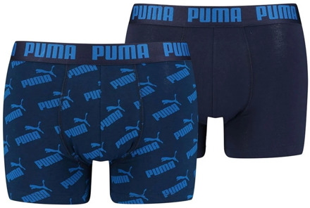 PUMA all over logo AOP 2P blauw - M