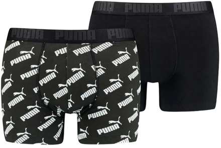 PUMA all over logo AOP 2P zwart - XL