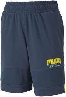 PUMA Alpha Jersey Stretch Taille Broekje Blauw Kindershort 581277 43 - 5-6J / 110-116cm