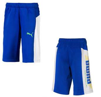 PUMA Alpha Kindershort Blauw/Wit