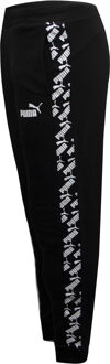 PUMA Amplified Broek Track Broek Dames Getapete Logo Joggers 582843 01 Zwart - S