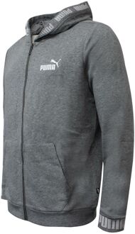 PUMA Amplified Hooded Jacket Heren Grijs Casual Track Top 844792 03 - M