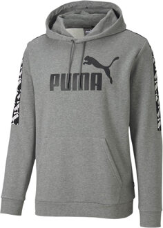 PUMA Amplified Hoodie Getapete Logo Trui Grijs - Heren