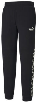 PUMA Amplified Track Pants Getaped Logo Zwart Joggers - Heren