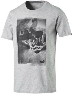 PUMA Archive Photo Korte Mouw Grijs T-Shirt Tee Regular Fit 836441 04 RW12