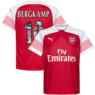 PUMA Arsenal Shirt Thuis 2018-2019 + Bergkamp 10 (Gallery Bedrukking) - XS