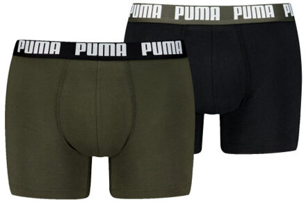 PUMA Basic boxer 2-pack 701226387 forest night Groen - XL