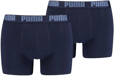 PUMA Basic boxer 2-pack Blauw - XXL