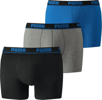 PUMA Basic boxer 3-pack blue/ black Print / Multi