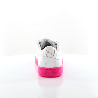 PUMA Basket Classic Mono Ice Ref Wit Leer Damestrainers 363117 01