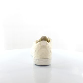 PUMA Basket EvoKnit 3D Heren Off White Trainers Crème