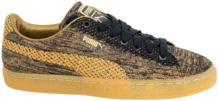 PUMA Basket Knit Metallic Goud Heren Veterschoenen 363087 02 B24C - EU 37 / UK 4
