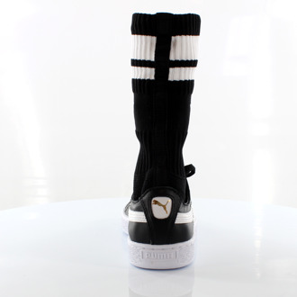 PUMA Basket Sock EvoKnit Zwart Synthetisch Damestrainers 365832 03