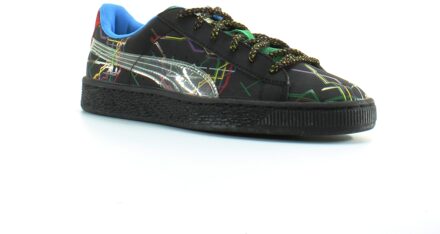 PUMA Basket x Dee & Ricky Zwart Leer Heren Veterschoenen 361498 01 - maat EU 37 / UK 4