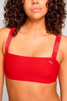 PUMA Bikinitopje Bandeau Rood-M - M