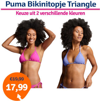 PUMA Bikinitopje Triangel Elektro Purple-S