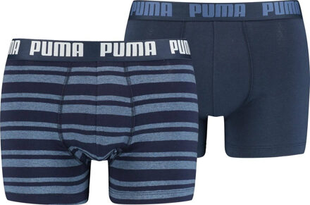 PUMA Boxershort Heritage Boxer Slip Easy Every Day Stretch 2 Pac - Blauw | M