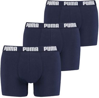 PUMA Boxershorts 3-pack blauw - M