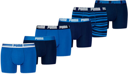 PUMA Boxershorts 6-pack True Blue-L Blauw - L