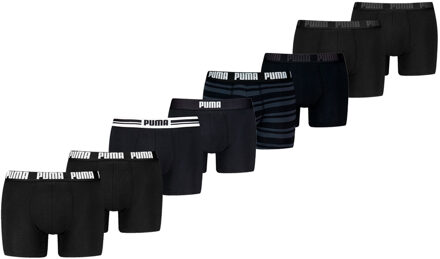 PUMA Boxershorts 8-pack Black-L Zwart - L