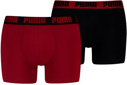 PUMA Boxershorts Basic 2-pack Burgundy-L - L