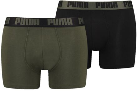 PUMA Boxershorts Basic 2-pack Forest Night / Black-L