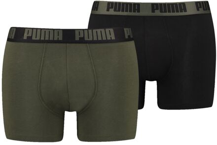 PUMA Boxershorts Basic 2-pack Forest Night / Black-M