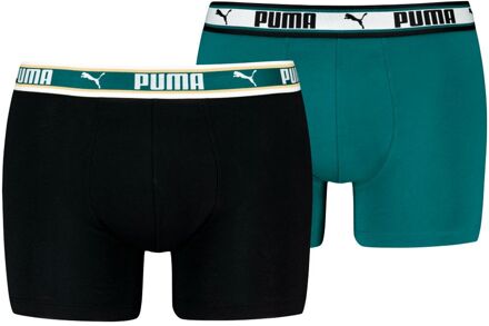 PUMA Boxershorts Dual Logo 2-pack Sea Green-L