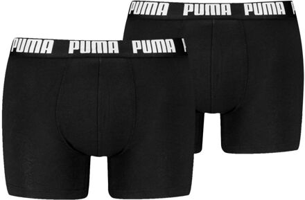 PUMA Boxershorts Everyday Basic 2-pack Black / Black-M Zwart - M