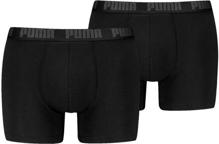 PUMA Boxershorts Everyday Basic 2-pack Black / Phantom-L Zwart - L