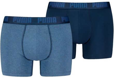 PUMA Boxershorts Everyday Basic 2-pack Denim-L Blauw - L