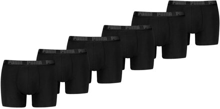 PUMA Boxershorts Everyday Basic 6-pack Black / Phantom-L Zwart - L