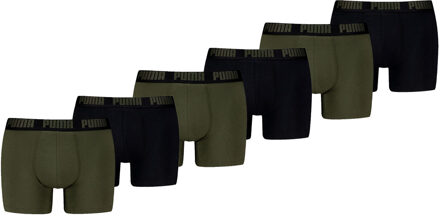 PUMA Boxershorts Everyday Basic 6-pack Forest Night Tonal-XL Groen - XL