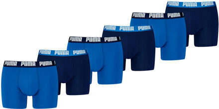 PUMA Boxershorts Everyday Basic 6-pack True Blue-L Blauw - L