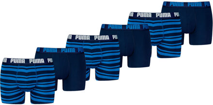 PUMA Boxershorts Everyday Heritage Stripe 6-pack True Blue Combo-XL - XL
