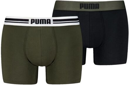 PUMA Boxershorts Everyday Placed Logo 2-pack Forest Night-M - M